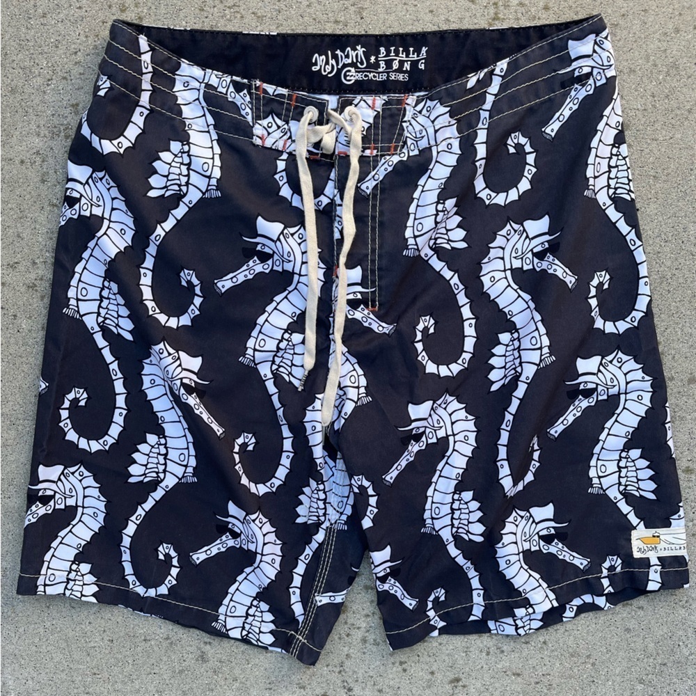 Men's Billabong x Andy Davis‎ Board Shorts Multicolor  Seahorse 33 Surf Beach